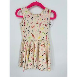 Dotdotsmile Girls Dress Size 12/24 Months Multi Color Music Notes New With Tags